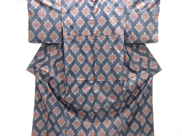 華紋織り出し本場村山大島紬着物アンサンブル